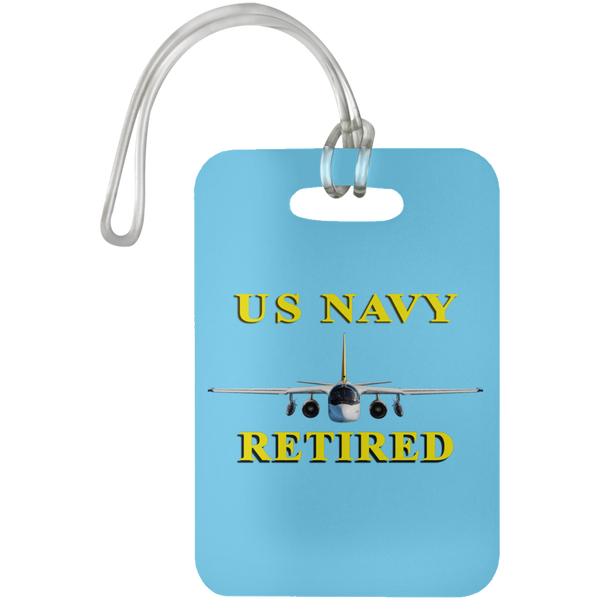 Navy Retired 2 Luggage Bag Tag