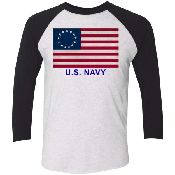 Betsy Ross USN 1 Baseball Raglan T-Shirt