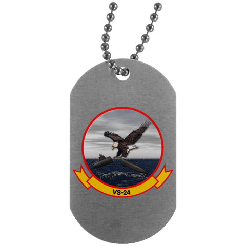 VS 24 2 Dog Tag - Silver