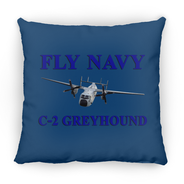 Fly Navy C-2 1 Pillow - Square - 16x16