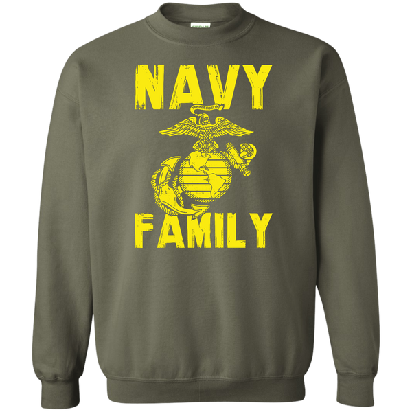 Navy Family Semper Fi 1 Crewneck Pullover Sweatshirt