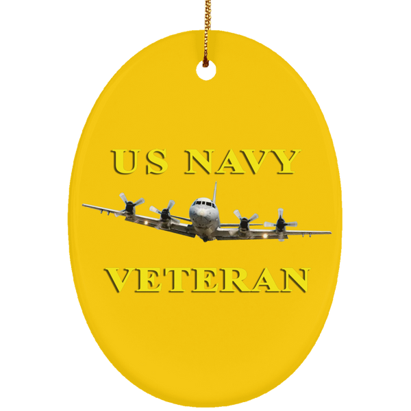 Navy Vet 2 Ornament - Oval