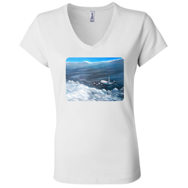 Eye To Eye With Irma 2 Ladies' Jersey V-Neck T-Shirt