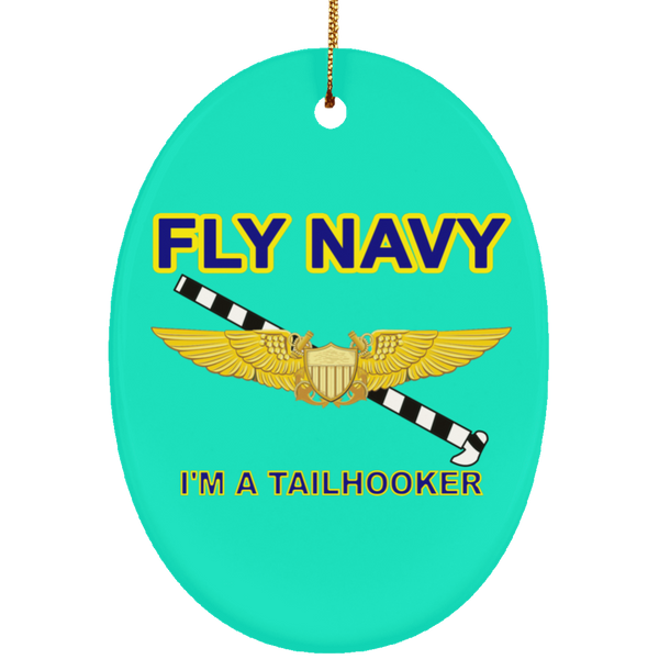 Fly Navy Tailhooker 3 Ornament - Oval