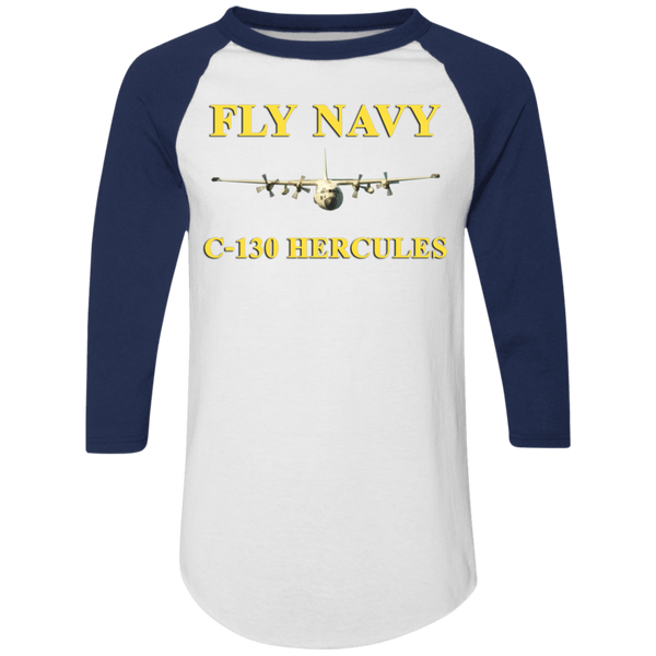 Fly Navy C-130 3 Colorblock Raglan Jersey