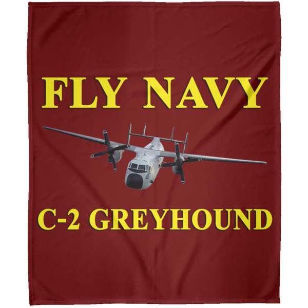 Fly Navy C-2 3 Blanket - Arctic Fleece Blanket 50x60