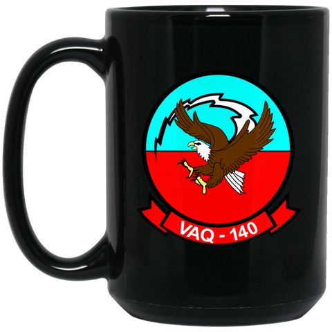 VAQ 140 3 Black Mug - 15oz