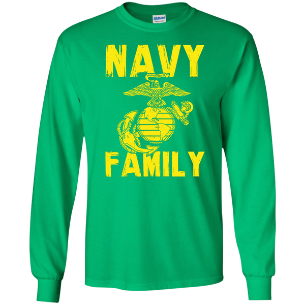 Navy Family Semper Fi 1 LS Ultra Cotton Tshirt