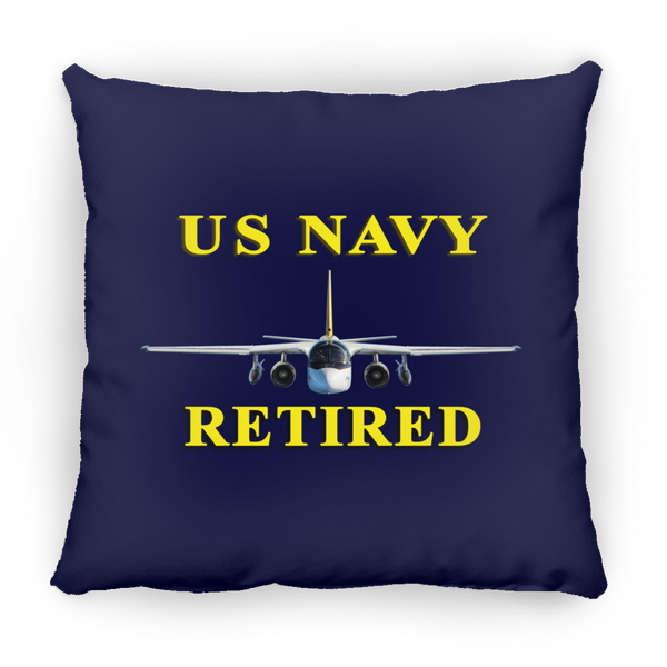 Navy Retired 2 Pillow - Square - 18x18