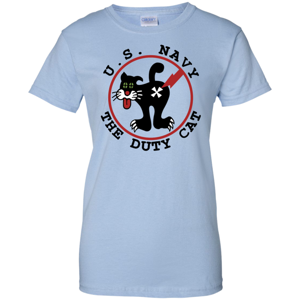 Duty Cat 4 Ladies Custom Cotton T-Shirt