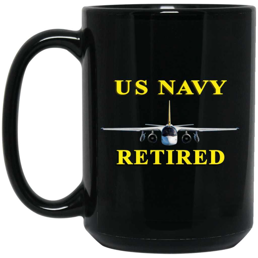 Navy Retired 2 Black Mug - 15oz