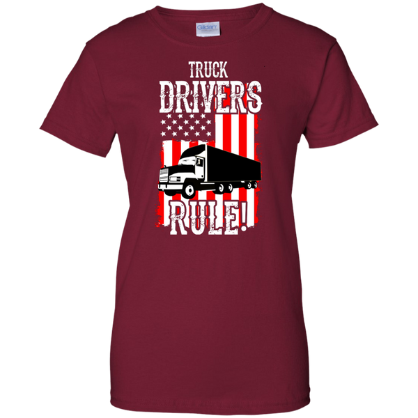 Truck Drivers Rule Ladies' Cotton T-Shirt