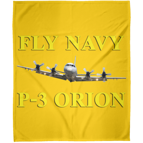 Fly Navy P-3 3 Blanket - Arctic Fleece Blanket 50x60