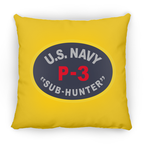 P-3 Sub Hunter Pillow - Square - 16x16