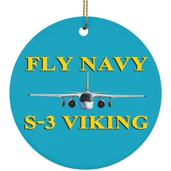 Fly Navy S-3 3 Ornament – Circle