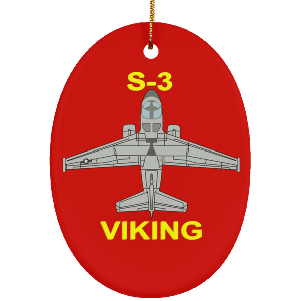 S-3 Viking 11 Ornament - Oval