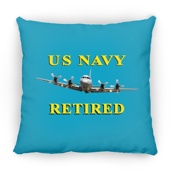 Navy Retired 1 Pillow - Square - 16x16