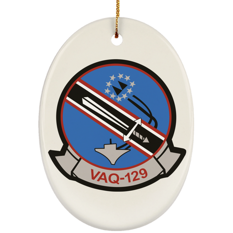 VAQ 129 3 Ornament - Oval