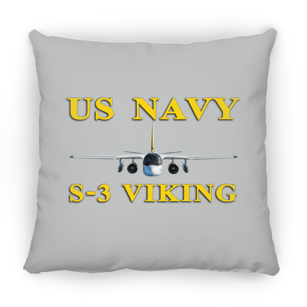 US Navy S-3 3 Pillow - Square - 14x14