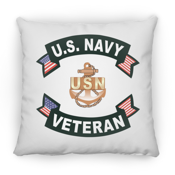 Navy Vet 1 Pillow - Square - 16x16