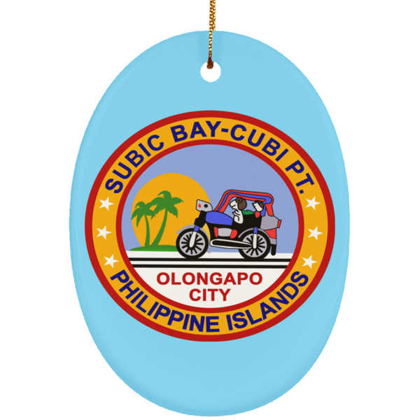 Subic Cubi Pt 03 Ornament - Oval