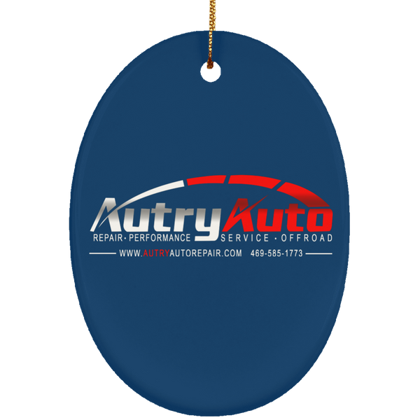 Autry Auto Ornament - Oval