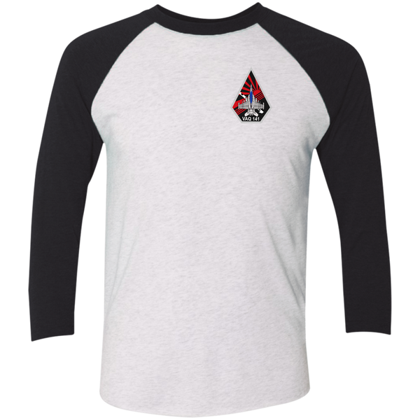 VAQ 141 7c Baseball Raglan T-Shirt