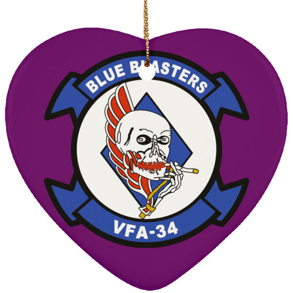 VFA 34 2 Ornament Ceramic - Heart