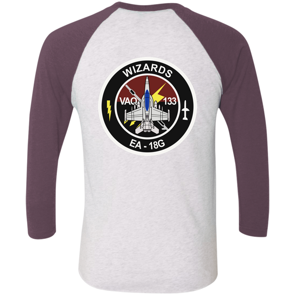 VAQ 133 6c Baseball Raglan T-Shirt