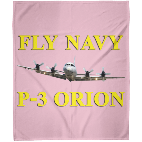 Fly Navy P-3 3 Blanket - Arctic Fleece Blanket 50x60