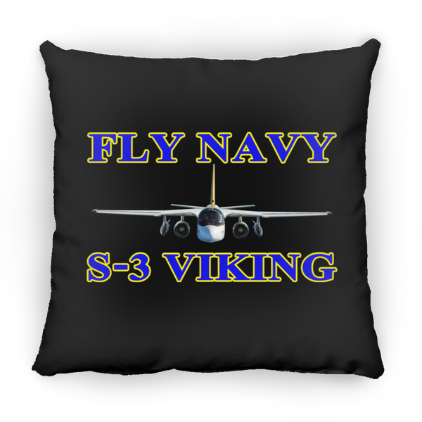 Fly Navy S-3 1 Pillow - Square - 16x16