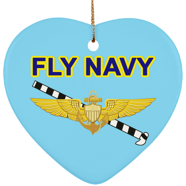 Fly Navy Tailhook 1 Ornament - Heart