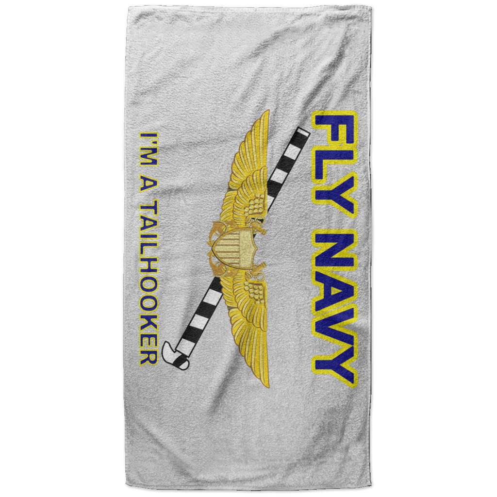 Fly Navy Tailhooker 3 Beach Towel - 37x74