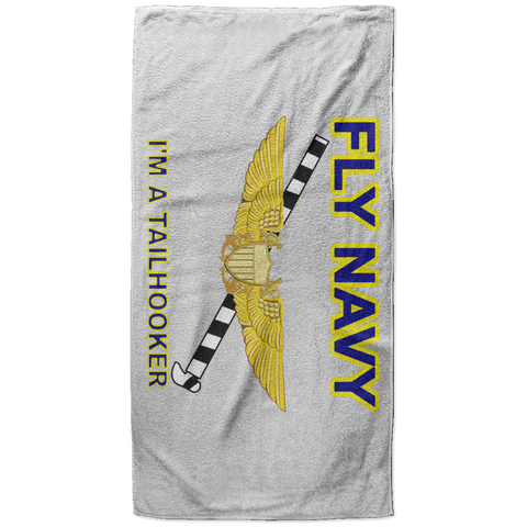 Fly Navy Tailhooker 3 Beach Towel - 37x74