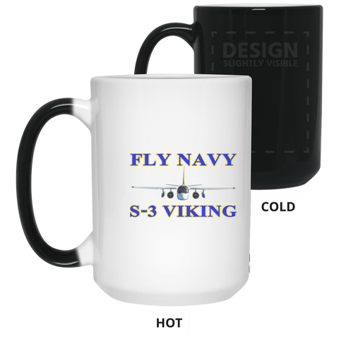 Fly Navy S-3 1 Color Changing Mug - 15oz