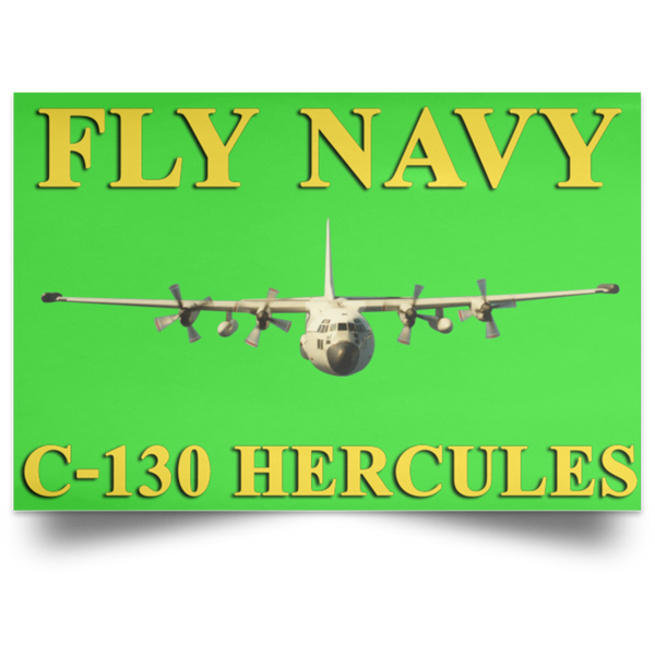 Fly Navy C-130 3 Poster - Landscape