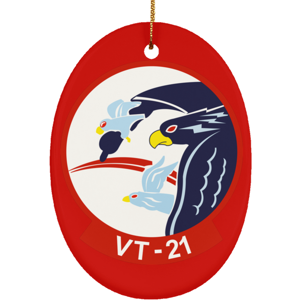 VT 21 2 Ornament Ceramic - Oval