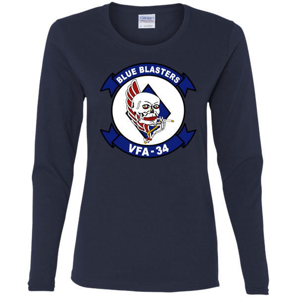 VFA 34 1 Ladies' Cotton LS T-Shirt