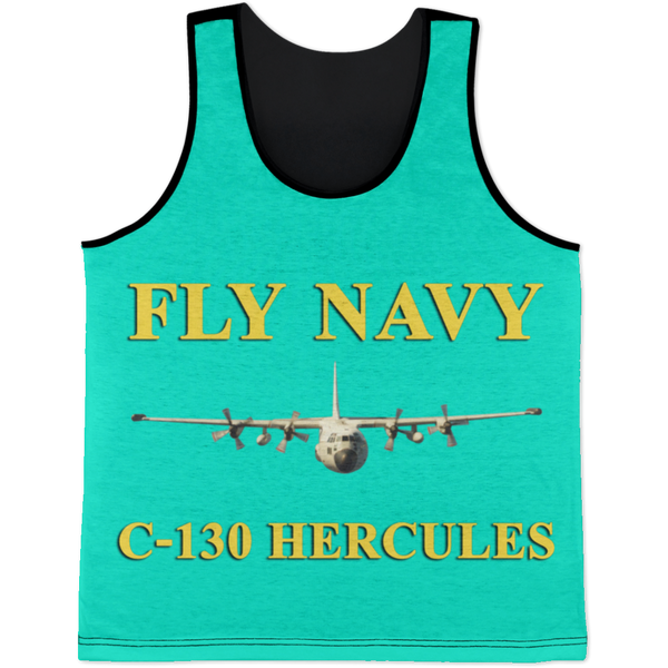 Fly Navy C-130 3 Tank Top - All Over Print