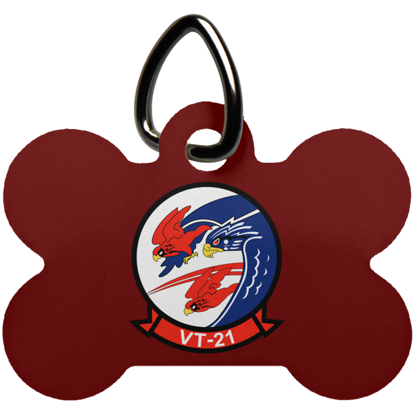 VT 21 3 Pet Tag - Dog Bone