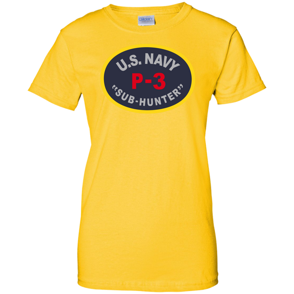 P-3 Sub Hunter 1 Ladies Custom Cotton T-Shirt