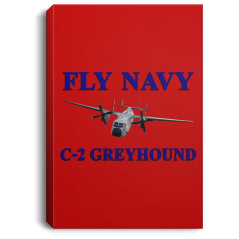 Fly Navy C-2 1 Canvas - Portrait .75in Frame