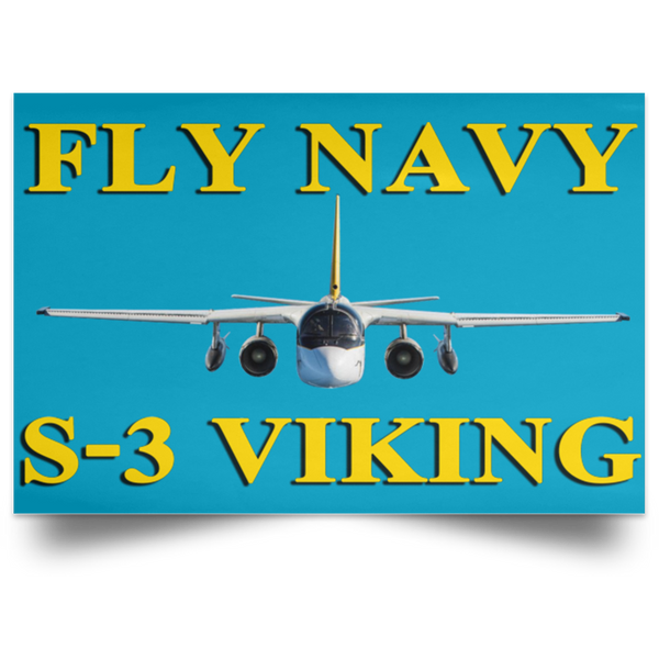 Fly Navy S-3 3 Poster – Landscape