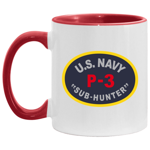 P-3 Sub Hunter Accent Mug - 11oz