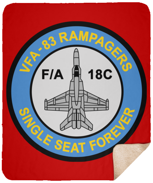 VFA 83 3 VPM Cozy Plush Fleece Blanket -  Blanket - Sherpa 50x60