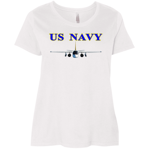 US Navy S-3 2 Ladies' Curvy T-Shirt