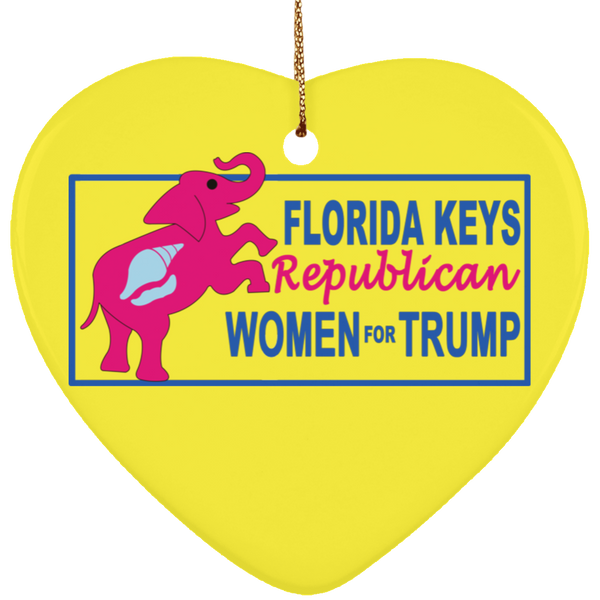 Florida Keys Ornament - Heart