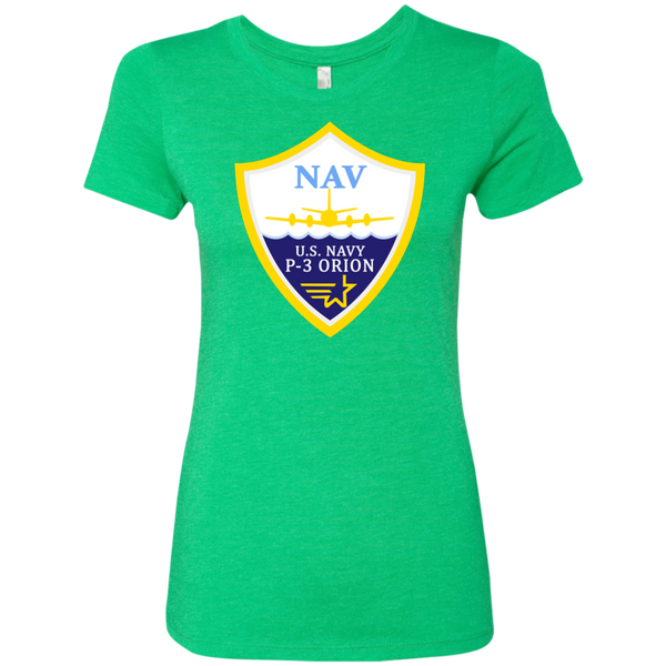 P-3 Orion 3 NAV Ladies' Triblend T-Shirt