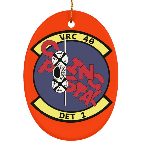 VRC 40 Det 1 1 Ornament Ceramic - Oval