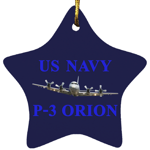 US Navy P-3 1 Ornament Ceramic - Star